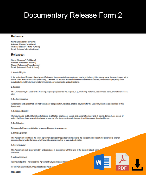 documentary release form