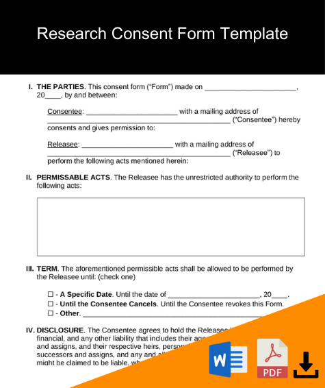 research consent form template